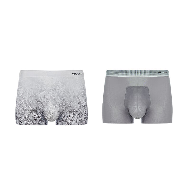 AIMER MEN Boxer Briefs - Breathable 2-Pack for Summer