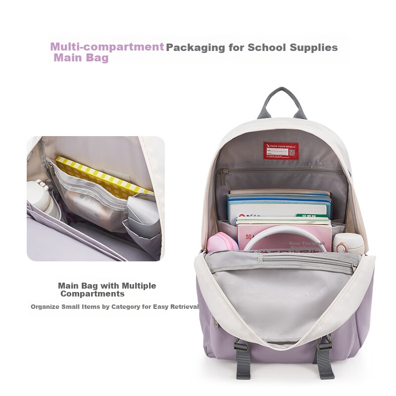 OIWAS Large Capacity Student Backpack