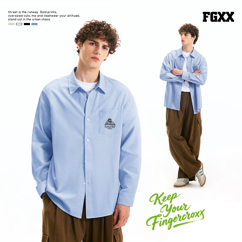 Fingercroxx Luxury Long Sleeve Oxford Shirt