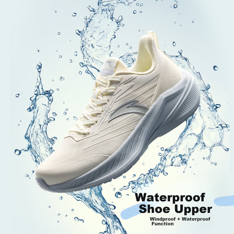 ANTA Yunjie Lightweight Running Shoes with Leather Upper