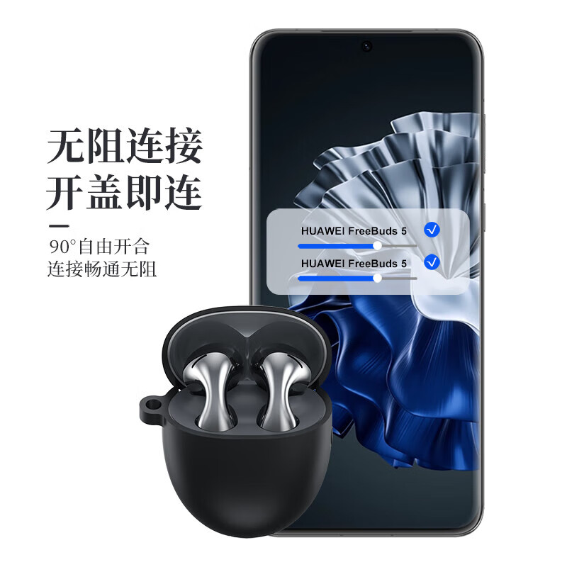 ESCASE Huawei FreeBuds6 Soft Silicone Case with Lanyard