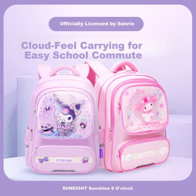 Sanrio Hello Kitty Kids Backpack with Spine Protection