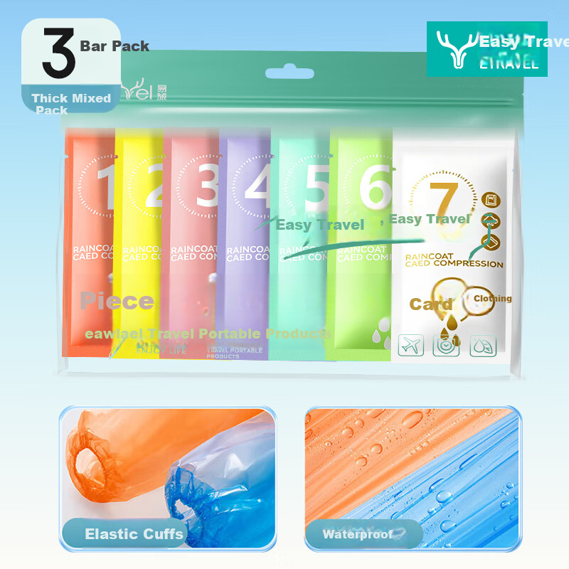 Etravel Thickened Disposable Raincoat Set