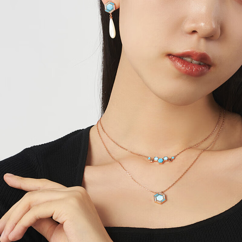 Lola Rose Honeycomb Necklace - Turquoise Gemstone Jewelry