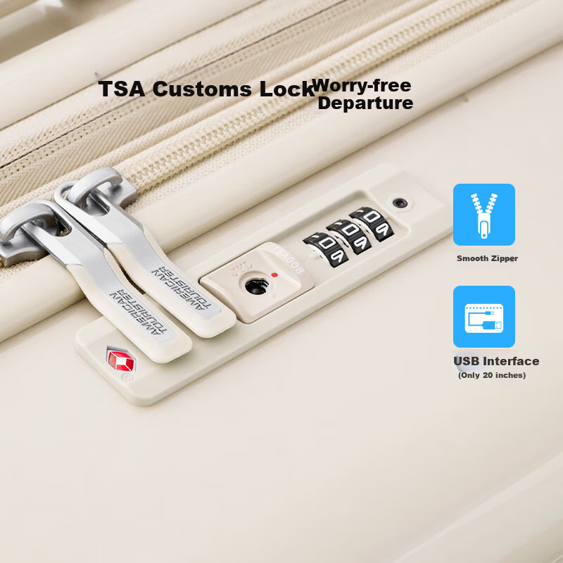 AMERICAN TOURISTER 20-Inch Expandable Suitcase with Password Lock