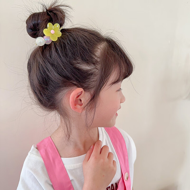 CHIMERA Candy-Colored Hair Ties for Kids - Yellow, Pink, Purple