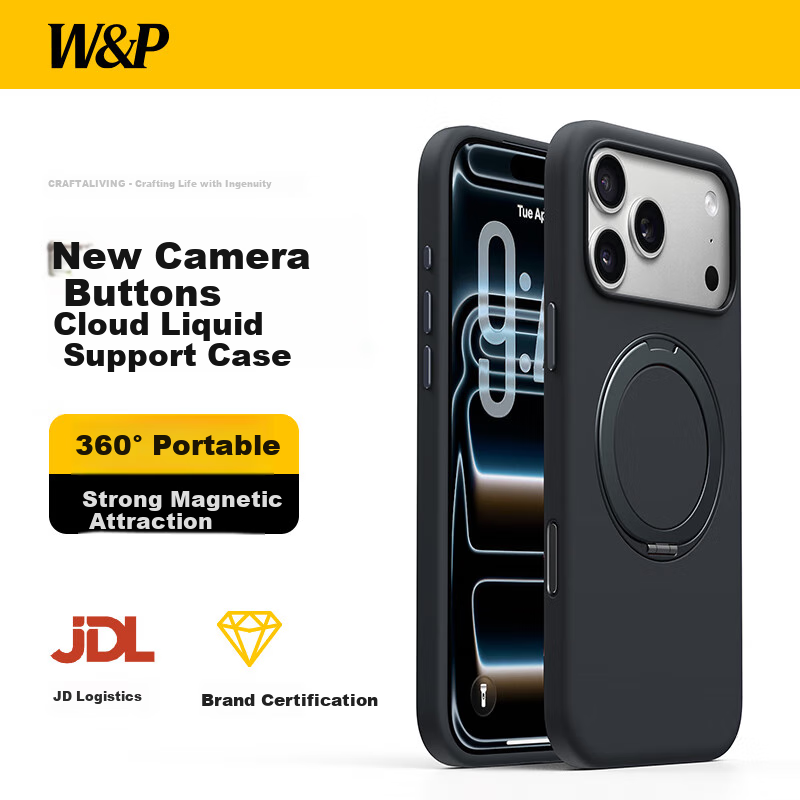 W&P New Camera Button Liquid Support Case for iPhone 17 Pro
