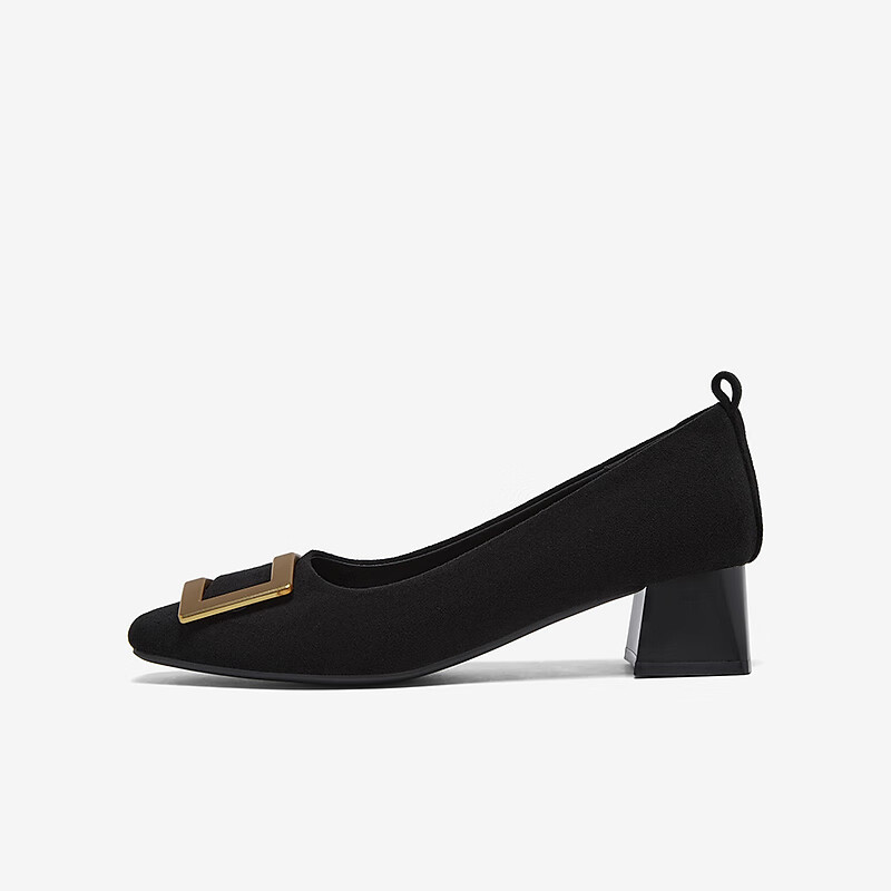 BASTO 26 Spring Fabric Women's Block Heel Pumps