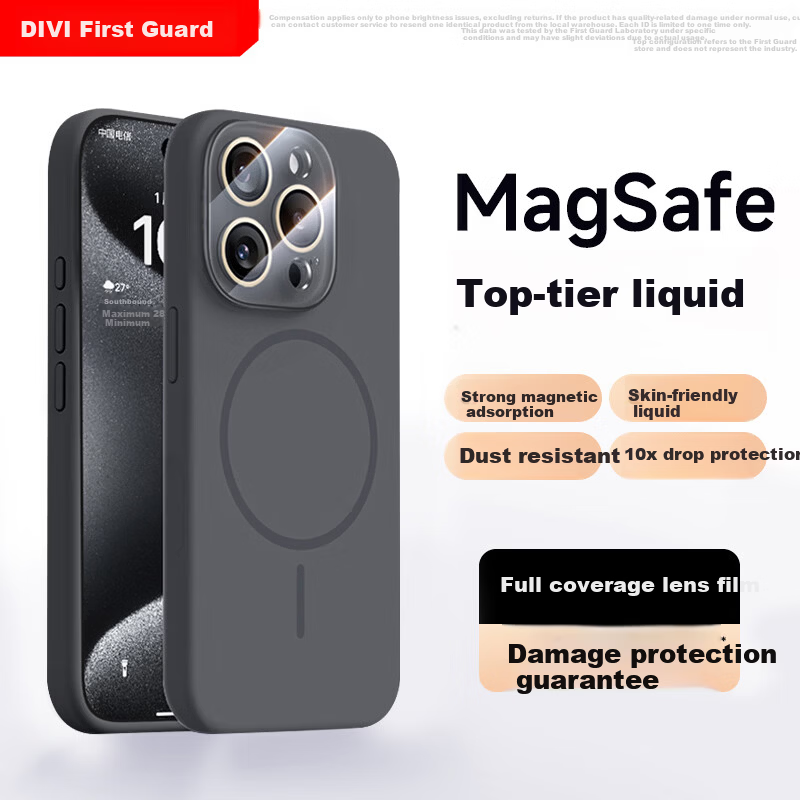 DIVI MagSafe Magnetic Liquid Case for iPhone 15 Pro Max