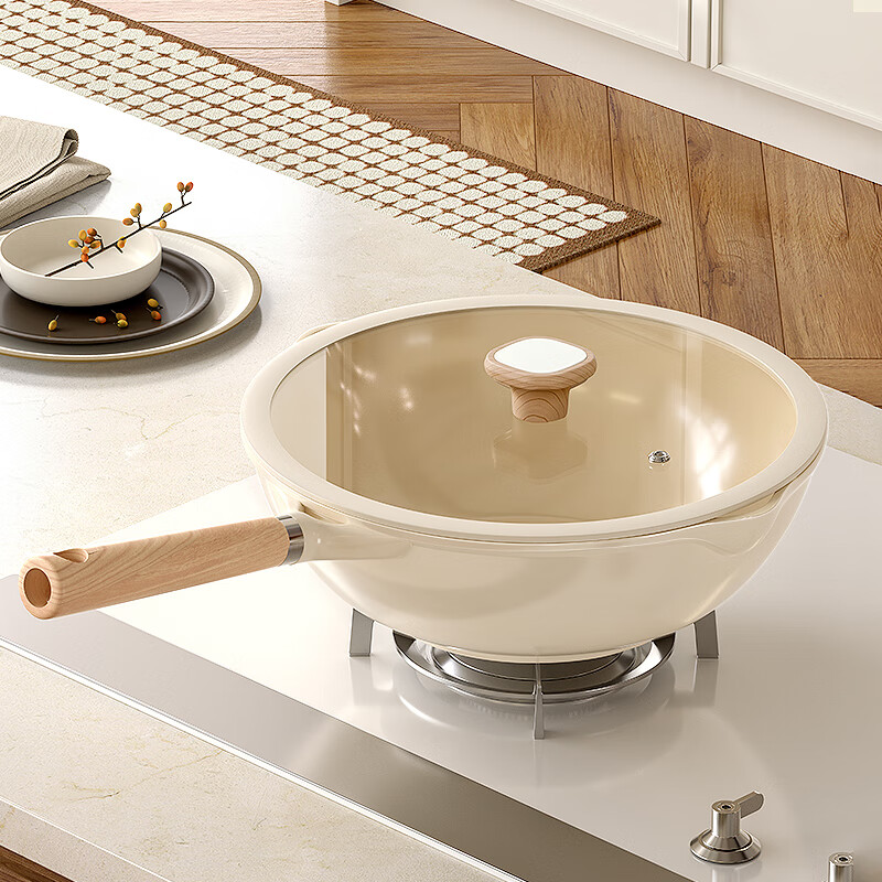 Amercook Titanium Ceramic Non-Stick Wok