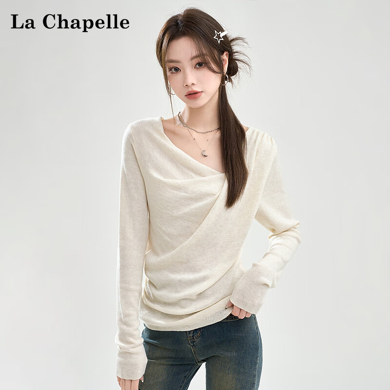 La Chapelle V-Neck Knit Sweater for Women