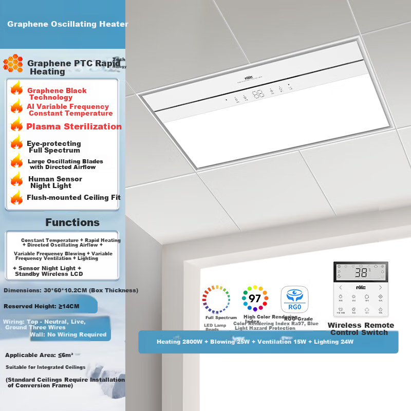 NVC Warm Air Bathroom Heater Golden List New