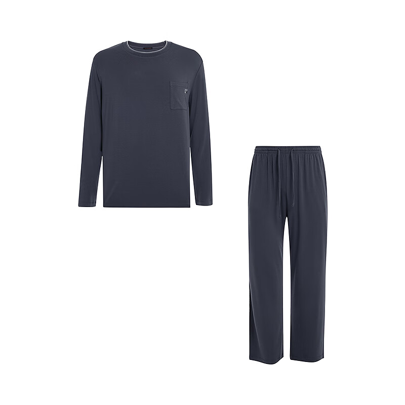 AIMER MEN Modal Long Sleeve Pullover Pajama Set
