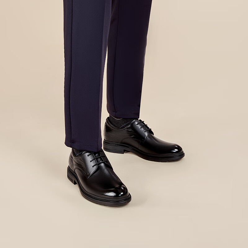 Aokang Men's Spring 2025 Business Formal Leather Shoes