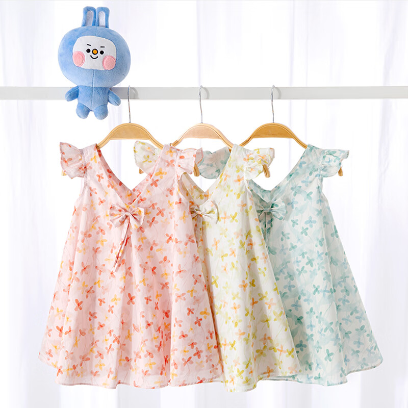 Babyprints Girls' Summer Princess Floral Dress
