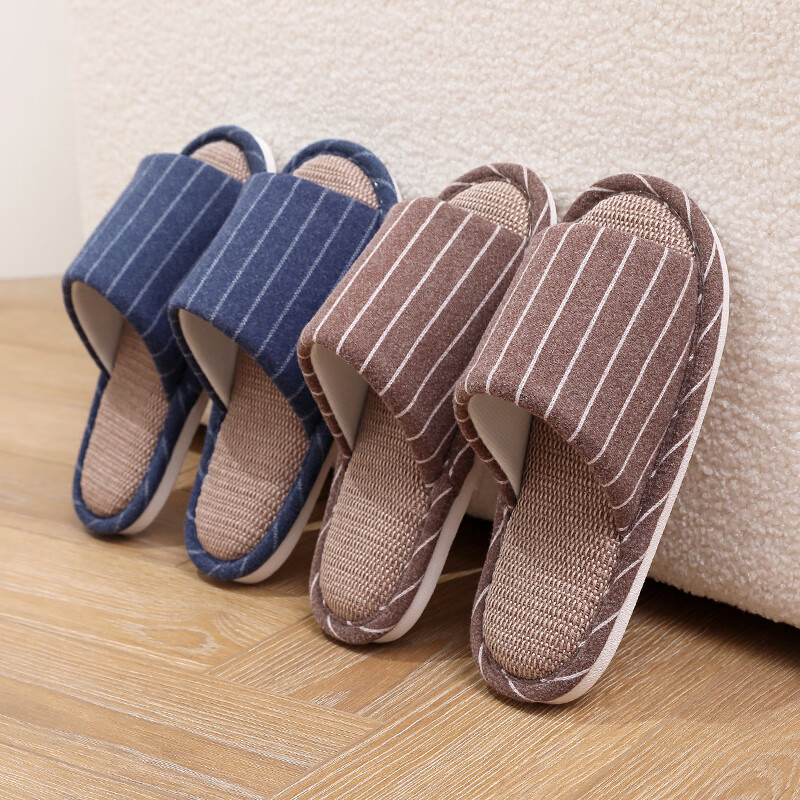 GUOLUOFEI Premium Linen Slippers for Men