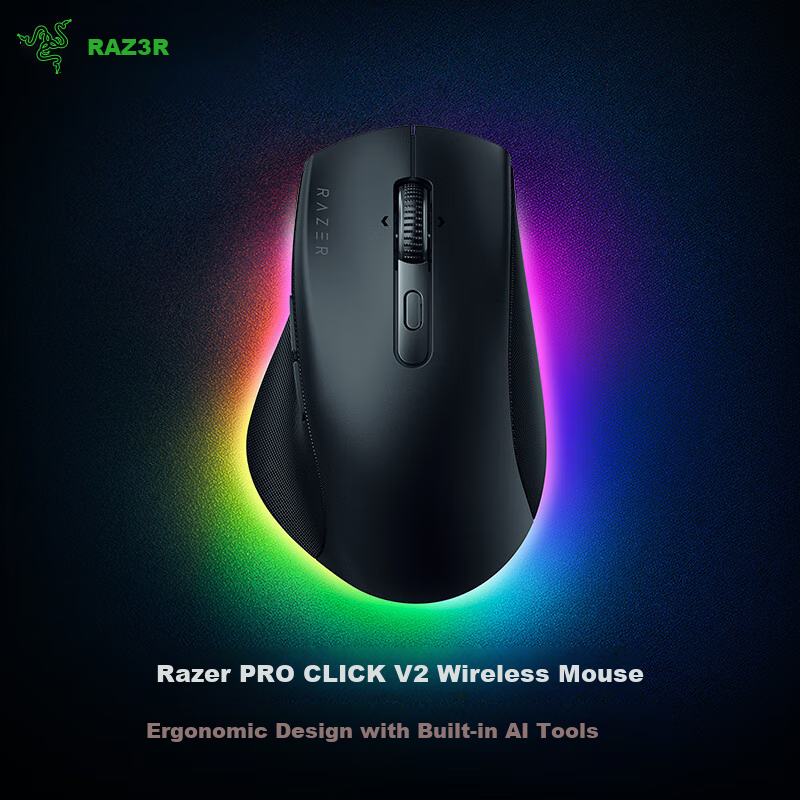 Razer Pro Click V2 Ergonomic Wireless Mouse