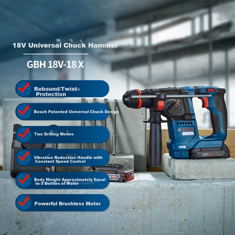 BOSCH Brushless Impact Drill Hammer 18V