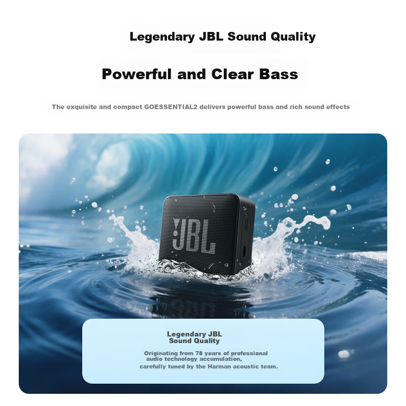 JBL GO ESSENTIAL 2 Youth Edition Portable Bluetooth Speaker