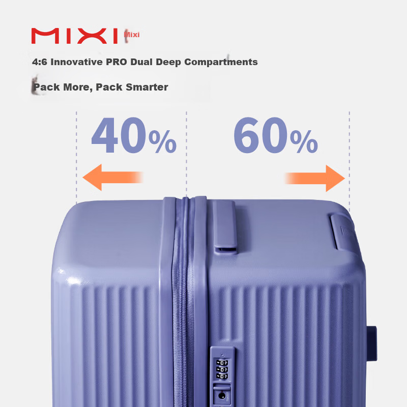 Mixi Large Capacity 24-Inch Spinner Suitcase