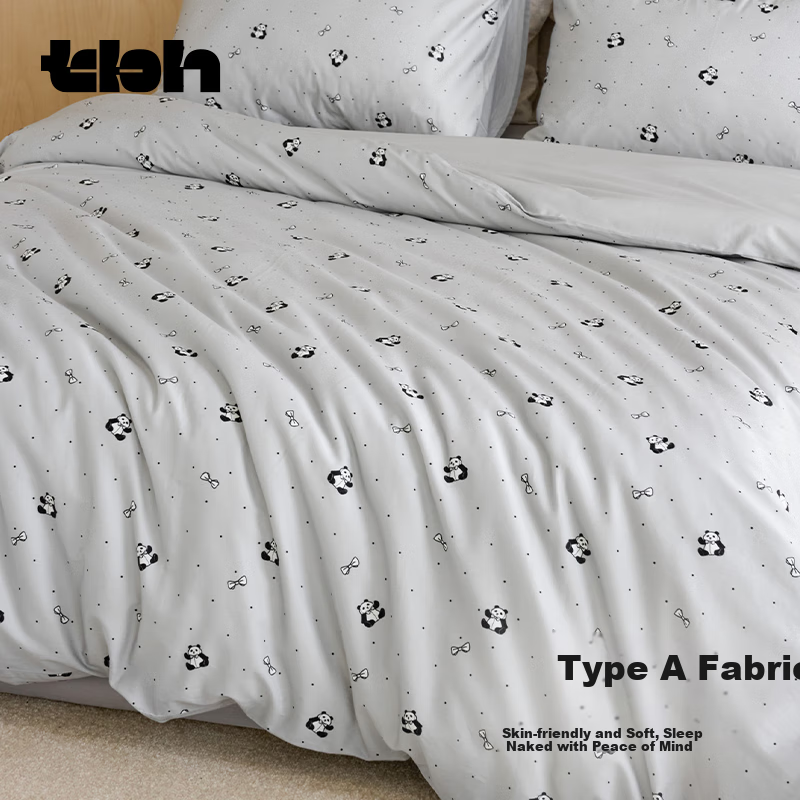 Tbh Panda Bedding Set - All-Season Cotton Satin