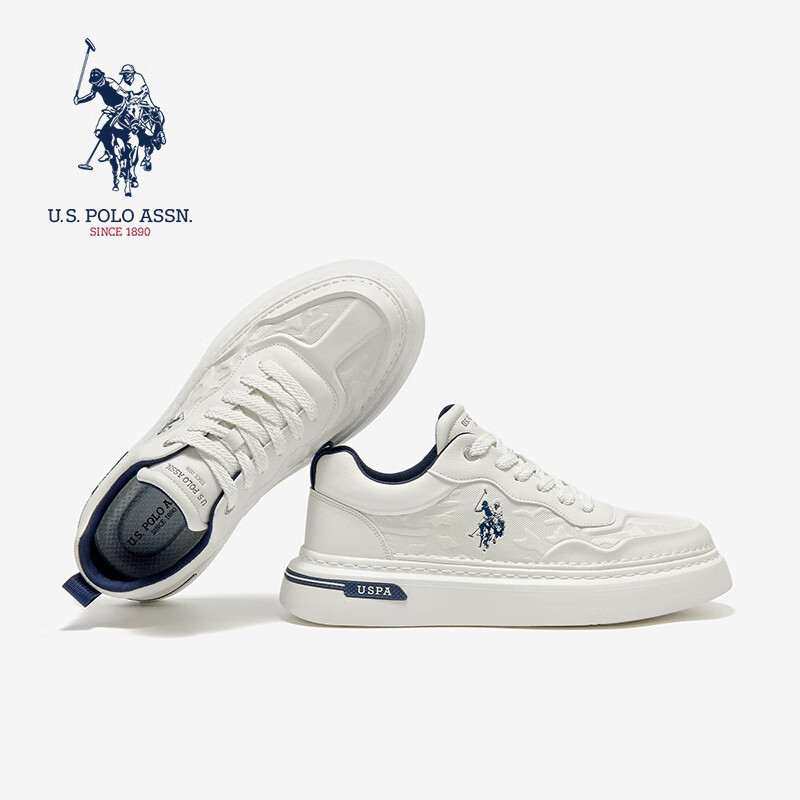 U.S. POLO ASSN. White Sneakers for Men