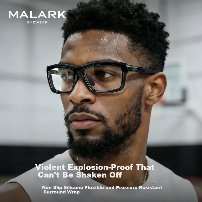 Morak Basketball Sports Myopia Glasses, Blue Light Blocking & Anti-Fog