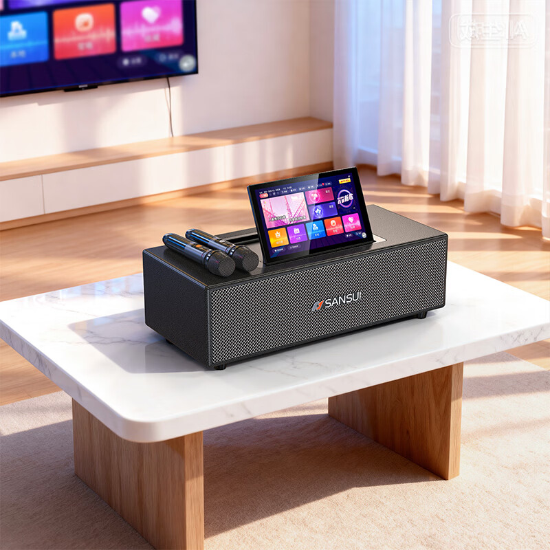 SANSUI T15 Smart KTV Speaker with 10.1-inch Touchscreen
