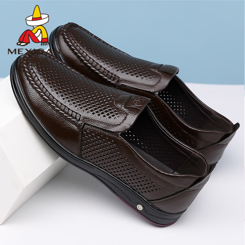 Mexican Men's Top-Grain Leather Formal Shoes