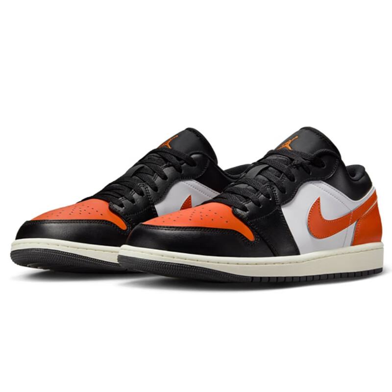 Jordan Men's Casual Sneakers with Orange Buckle