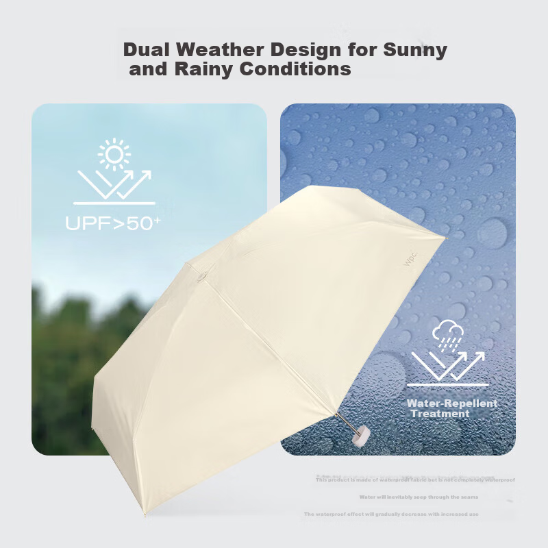 Wpc. UV Folding Sun Umbrella