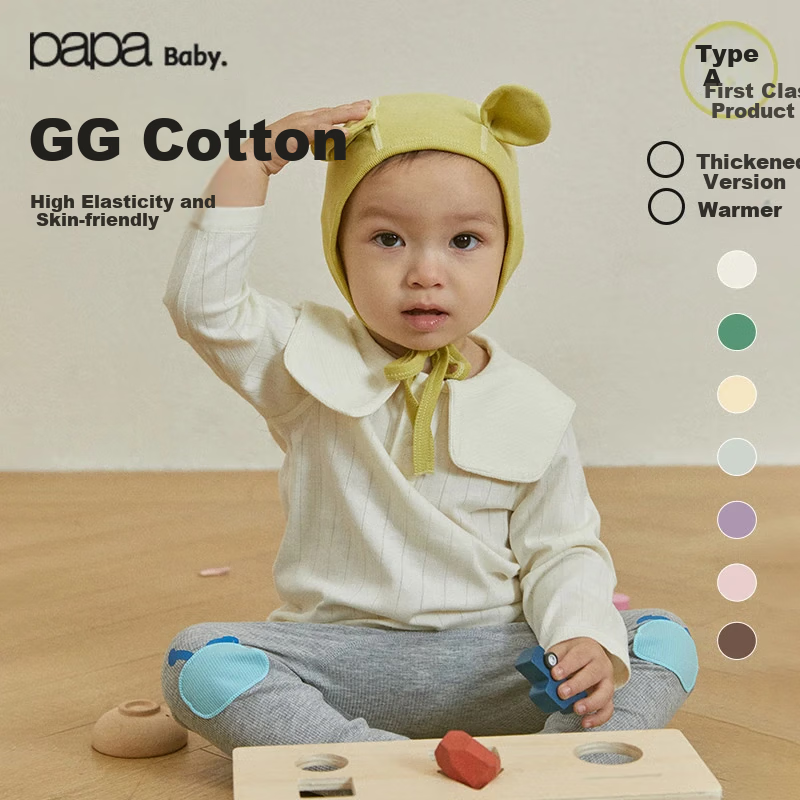 Papa QQ Cotton Long-Sleeve Baby T-Shirt