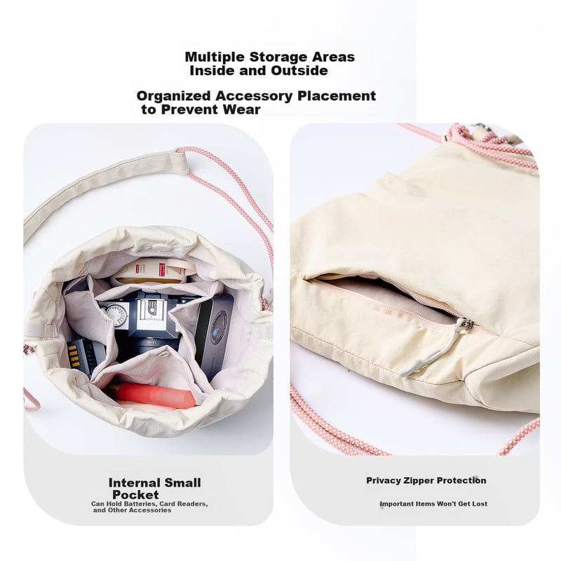 Llano S8 Cloud Sensor Camera Bag - Multifunction Drawstring Shoulder Chest Bag