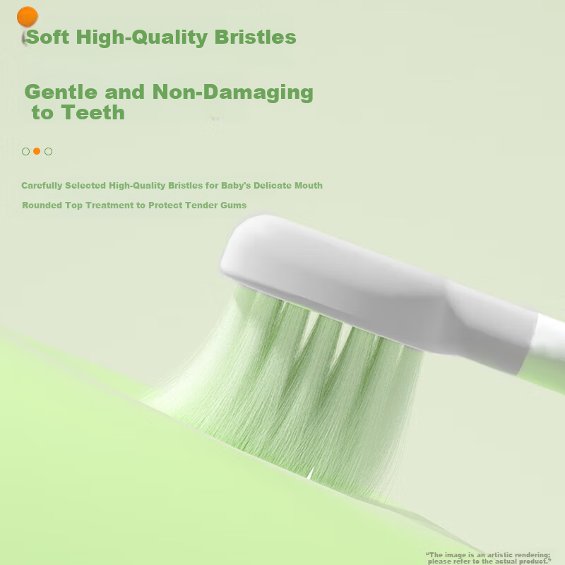 AUX Kids Green Mushroom Sonic Toothbrush for Ages 5-12