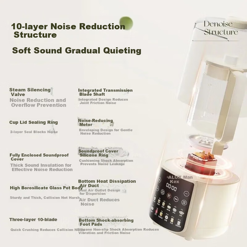 AUX 1.75L Silent Soy Milk Maker