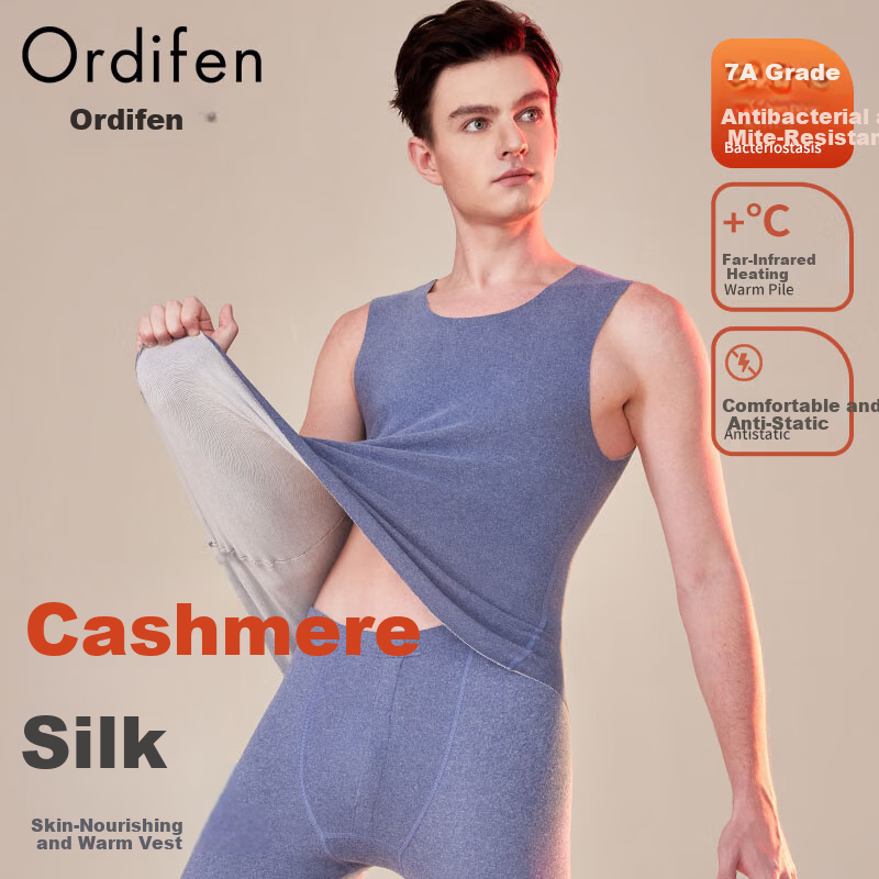 Ordifen Women's Thermal Vest 7A Antibacterial Cashmere Silk
