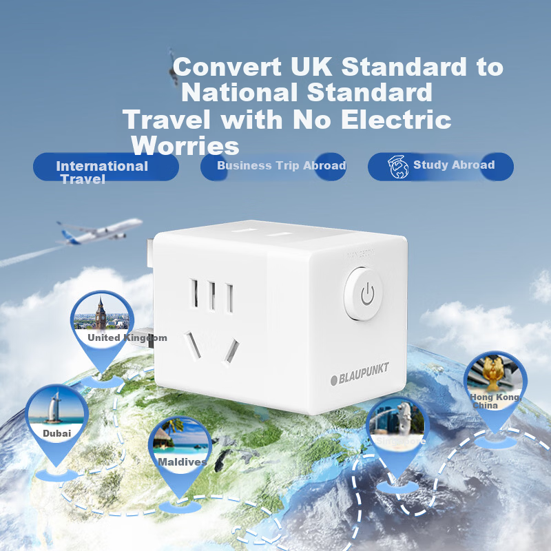 BLAUPUNKT Power Strip with 4 Sockets and Switches