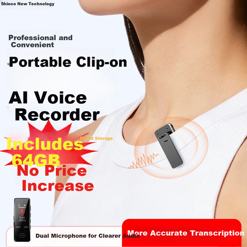 Shinco AI Smart Voice Recorder HW-A1