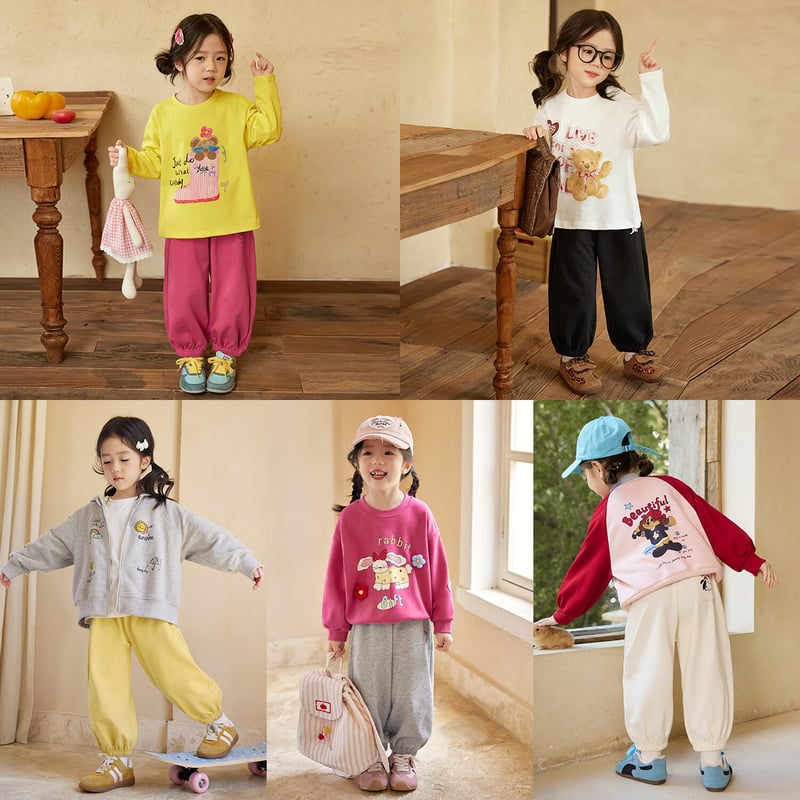LUSON Okids Baby Sweatpants - Yellow Sports Style