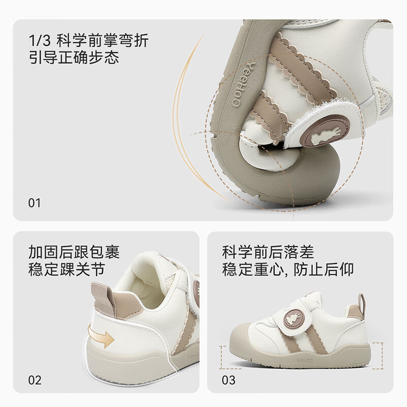YEEHOO Toddler Walking Shoes - Non-slip Soft Sole