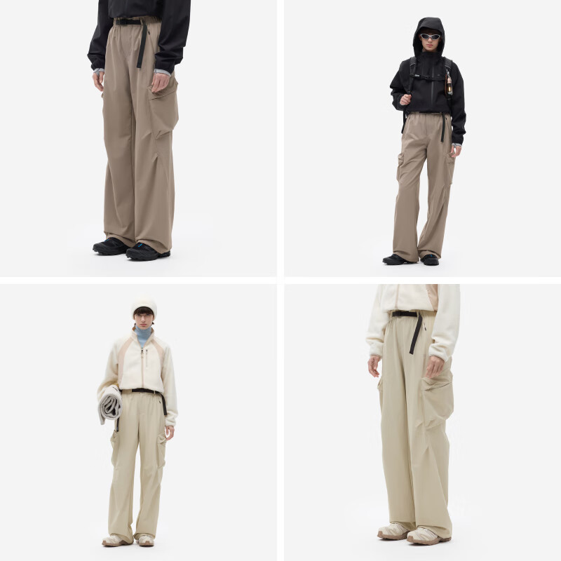 Bananain Women's Thickened Fleece Wide-Leg Pants