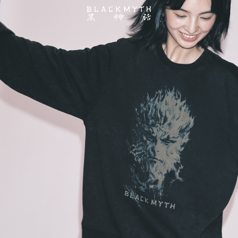 Heishenhua Tianmingren Vintage Sweatshirt