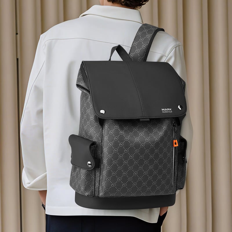 MARK FAIRWHALE Men's 17.3" Premium Luxury Backpack
