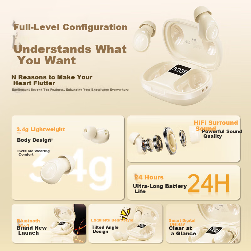 Lenovo True Wireless Earbuds with Noise Cancellation