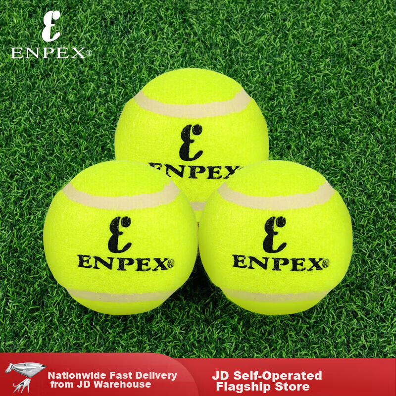 ENPEX Three-Pack Tennis Balls for Leisure and Practice