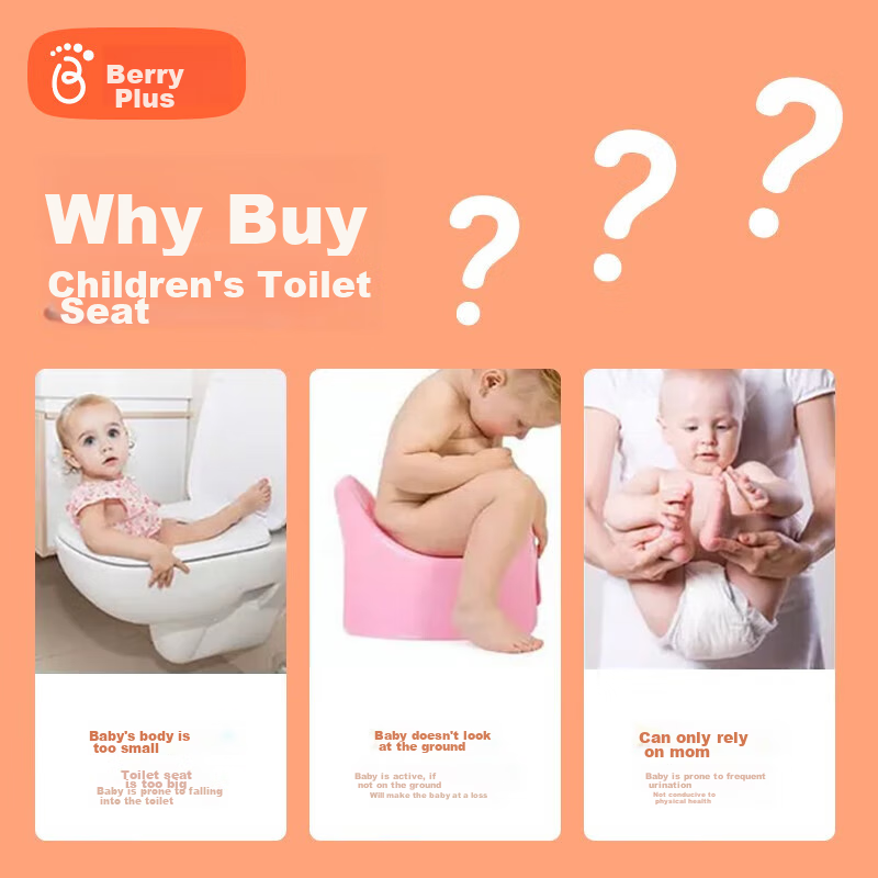 Babyprints Foldable Blue Potty Training Seat for Kids