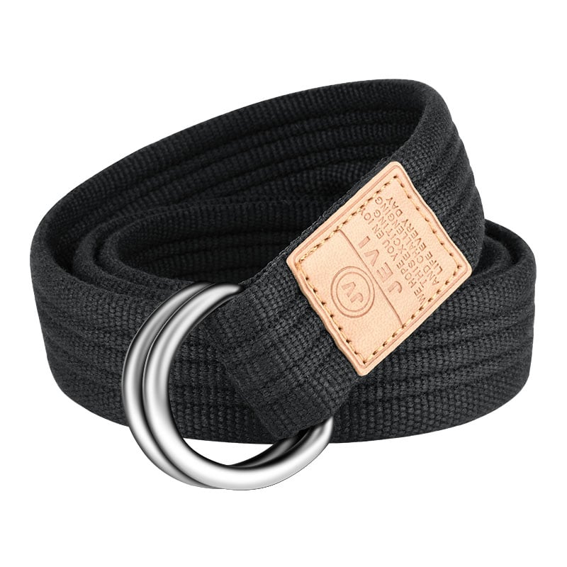 JEVI Men's Trendy Double-Buckle Leather Belt