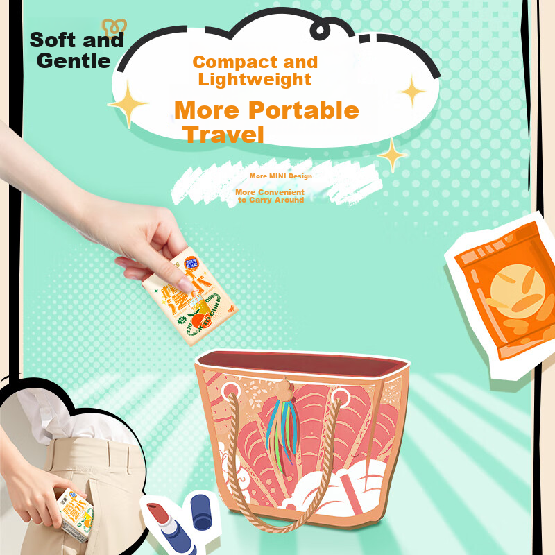 C&S Orange Soda 4-Ply Handkerchief Tissue