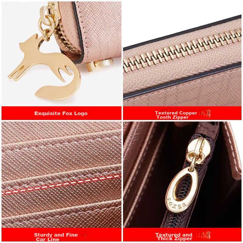 FOXER Ladies' Wallet - Dazzling Gold