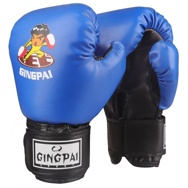 Jingpai Kids Boxing Gloves - Blue Dragon